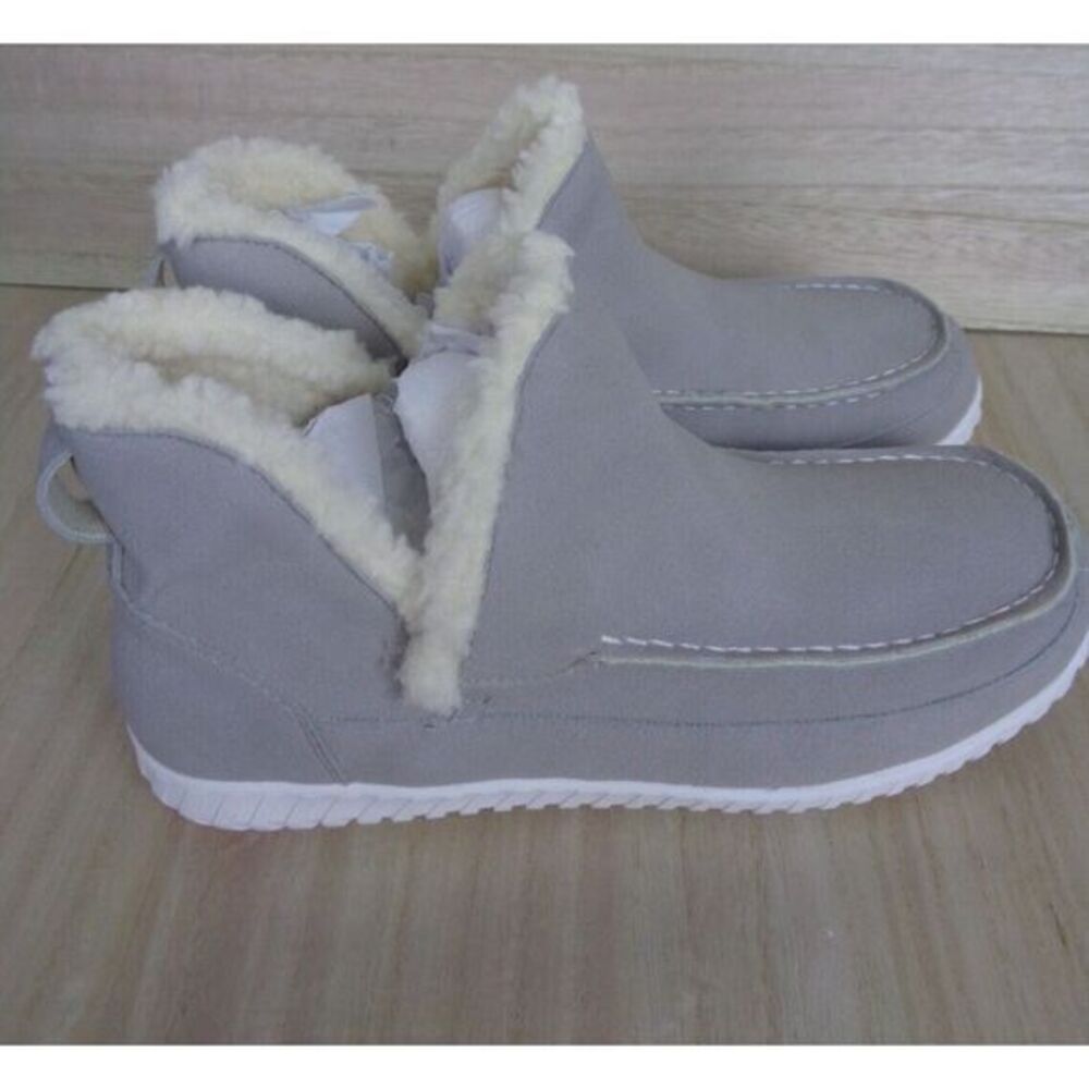 Journee Collection Capreece Tru Comfort Mocasin Slipper Booties Grey Womens‎ 6.5
